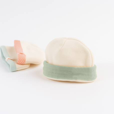 Bonnet de naissance en coton bio Fraise+Honey+Rose+Vert+Vichy 23 - vertbaudet enfant 