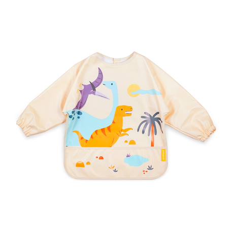 bavoirs tablier à manches longues - Jurassic Jaune 1 - vertbaudet enfant 