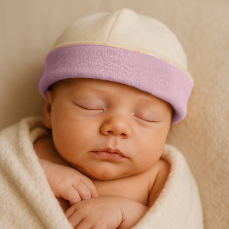 Bonnet de naissance en coton bio Fraise+Honey+Rose+Vert+Vichy 14 - vertbaudet enfant 