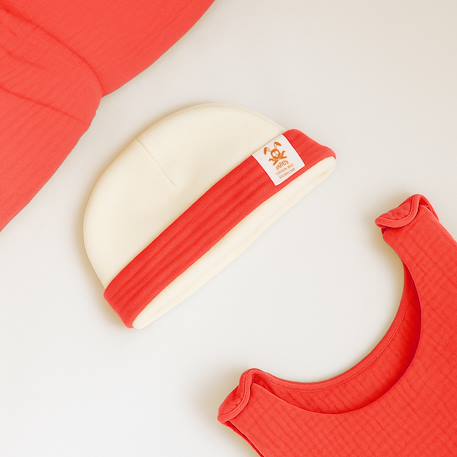 Bonnet de naissance en coton bio Fraise+Honey+Rose+Vert+Vichy 3 - vertbaudet enfant 