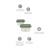 Set de hermétiques en matériau bio naturset 2 frog Vert 2 - vertbaudet enfant 