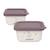 Set de hermétiques en matériau bio naturset 2 chic Violet 1 - vertbaudet enfant 