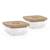 Hermétiques en verre 210ml set 2 ecosquare frog Bois 1 - vertbaudet enfant 
