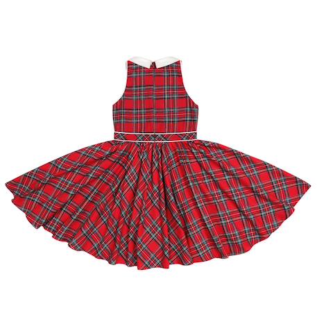 Robe qui tourne  à carreaux tartan   hepburn Rouge tartan 4 - vertbaudet enfant 