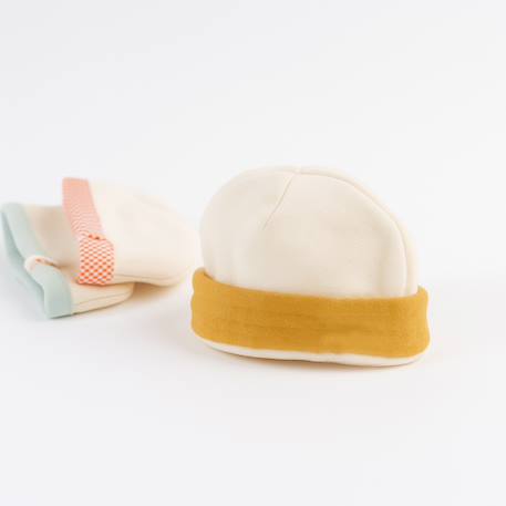 Bonnet de naissance en coton bio Fraise+Honey+Rose+Vert+Vichy 11 - vertbaudet enfant 
