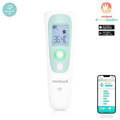 Thermomètre bluetooth Blanc 1 - vertbaudet enfant 