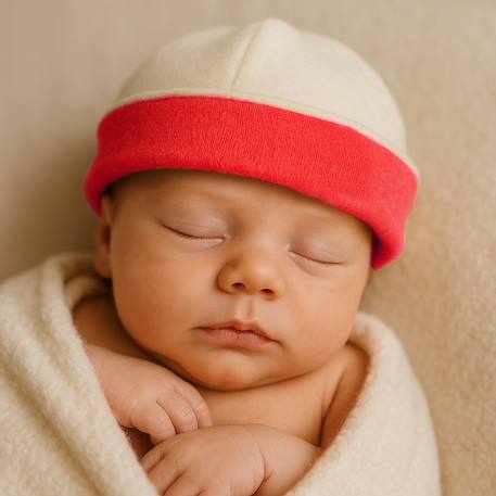 Bonnet de naissance en coton bio Fraise+Honey+Rose+Vert+Vichy 2 - vertbaudet enfant 