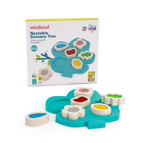 Puzzle encastrable avec formes sensorielles Vert 3 - vertbaudet enfant 