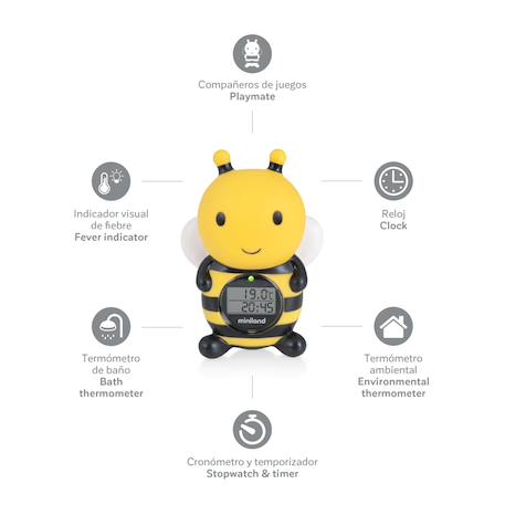 Thermomètre de bain - Abeille Jaune 2 - vertbaudet enfant 