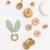 Anneau de dentition en coton bio Fraise+Honey+Rose+Vert+Vichy 23 - vertbaudet enfant 