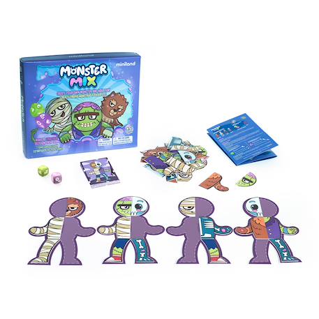 jeu de société Monster Mix - Crée ton petit zombie VIOLET 1 - vertbaudet enfant 