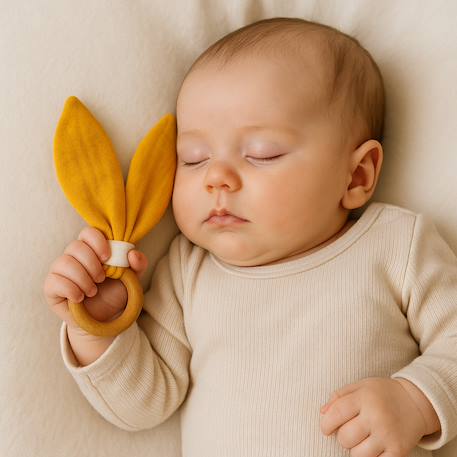 Anneau de dentition en coton bio Fraise+Honey+Rose+Vert+Vichy 10 - vertbaudet enfant 