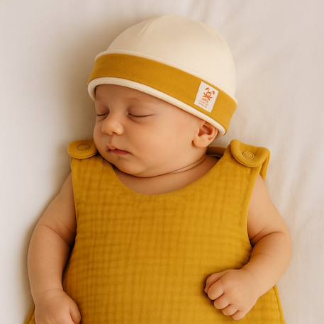 Bonnet de naissance en coton bio Fraise+Honey+Rose+Vert+Vichy 9 - vertbaudet enfant 