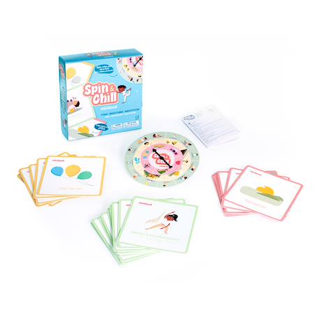 Jeu de yoga spin & chill pour enfants - Découvre le Yoga en t'amusant BLEU 1 - vertbaudet enfant 