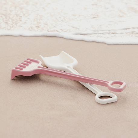 Set de pelle et râteau pour s'amuser sur la plage Orange+Violet 11 - vertbaudet enfant 