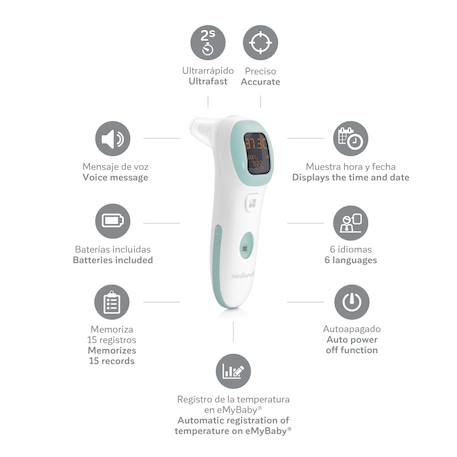 Thermomètre de contact Blanc 2 - vertbaudet enfant 