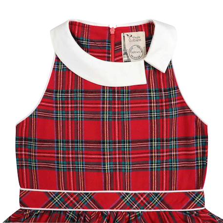 Robe qui tourne  à carreaux tartan   hepburn Rouge tartan 3 - vertbaudet enfant 