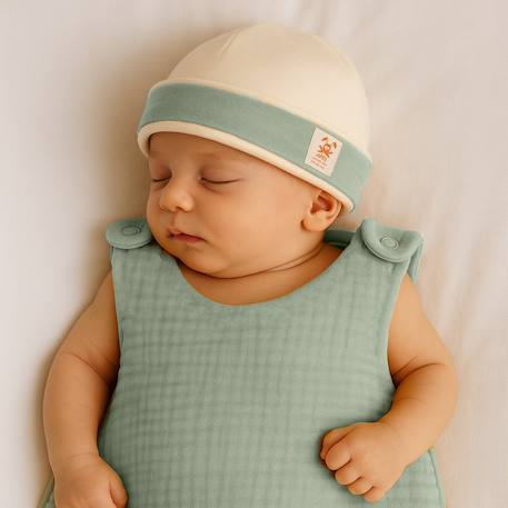 Bonnet de naissance en coton bio Fraise+Honey+Rose+Vert+Vichy 20 - vertbaudet enfant 