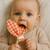 Anneau de dentition en coton bio Fraise+Honey+Rose+Vert+Vichy 28 - vertbaudet enfant 