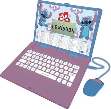 Ordinateur portable éducatif bilingue stitch (fr/en) 124 activités Apprendre et s'amuser Violet 1 - vertbaudet enfant 