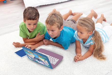 Ordinateur portable éducatif bilingue stitch (fr/en) 124 activités Apprendre et s'amuser Violet 2 - vertbaudet enfant 