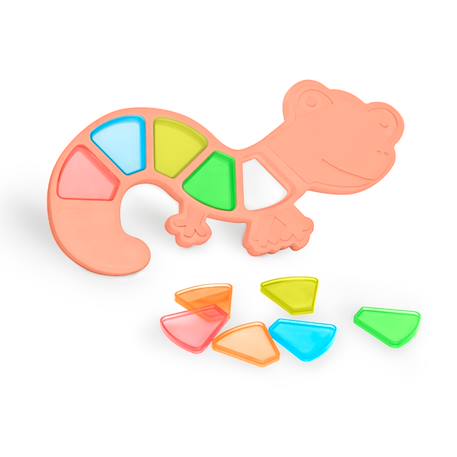 Jeu sensoriel de couleurs : lézard translucide Vert 1 - vertbaudet enfant 