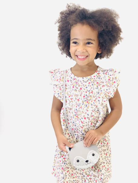 Sac bandoulière gaspard le chaton Gris+Noir+Rose 2 - vertbaudet enfant 