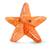 Peluche etoile de mer 25cm 100% recyclée Orange 1 - vertbaudet enfant 
