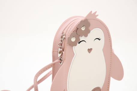 Sac bandoulière litchi bébé pingouin Rose 3 - vertbaudet enfant 