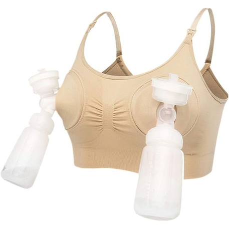 Soutien-gorge mains libres Beige+Léopard+Noir+Rose 1 - vertbaudet enfant 