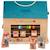 Jeu d'activités en bois ma première école Beige, bleu, orange 1 - vertbaudet enfant 