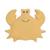 Crabe en caoutchouc naturel Jaune 1 - vertbaudet enfant 