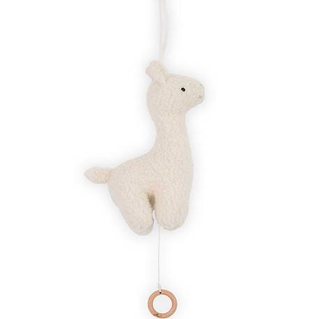 Peluche musicale lama blanc Blanc 1 - vertbaudet enfant 