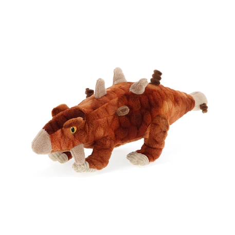 Peluche dino ankylosaure 26cm 100% recyclée Marron 2 - vertbaudet enfant 