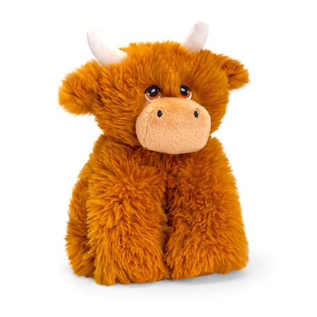 Peluche vache irlandaise 20cm 100% recyclée Marron 1 - vertbaudet enfant 
