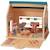 Jeu d'activités en bois ma première école Beige, bleu, orange 4 - vertbaudet enfant 