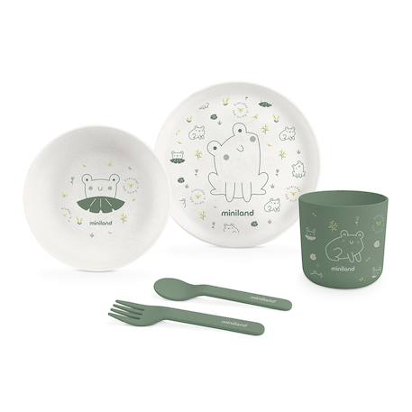 Vaisselle enfant en matériau bio Grenouille Vert 1 - vertbaudet enfant 