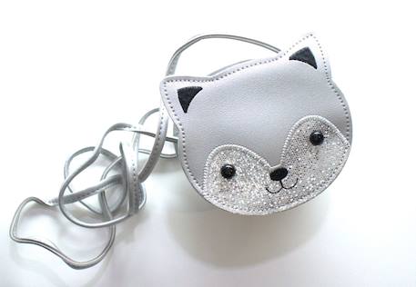 Sac bandoulière gaspard le chaton Gris+Noir+Rose 3 - vertbaudet enfant 
