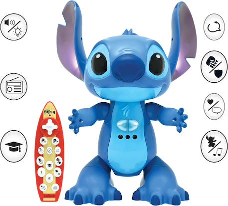 Robot Interactif Télécommandé Stitch - Bilingue français anglais, contrôle gestuel, programmable Bleu 3 - vertbaudet enfant 