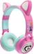 Casque Audio 2-en-1 Bluetooth et Filaire Barbie, sans fil rechargeable lumineux avec oreilles de chat MULTICOLORE 1 - vertbaudet enfant 