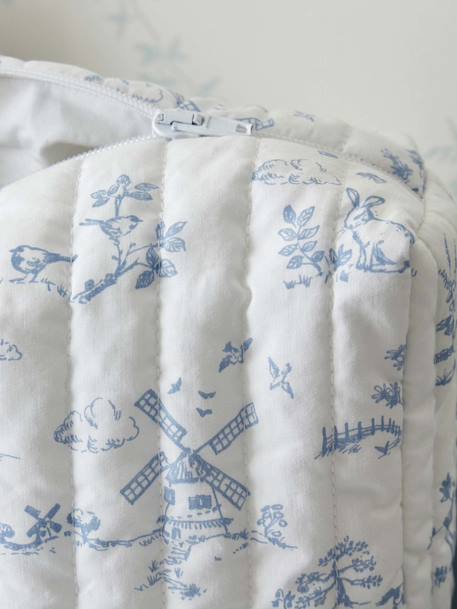 Trousse de toilette esprit toile de jouy Jouy bleu 2 - vertbaudet enfant 