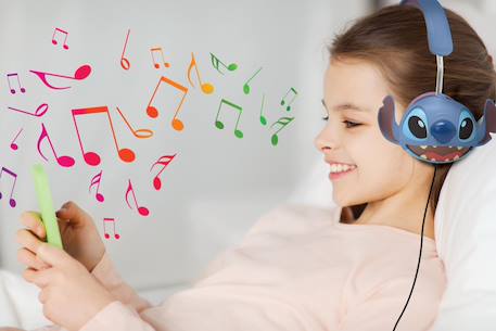Casque stéréo filaire pliable stitch avec limitation de volume d'écoute MULTICOLORE 4 - vertbaudet enfant 