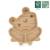 Assiette ventouse avec compartiments - Grenouille Bois 4 - vertbaudet enfant 