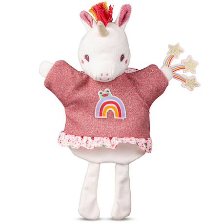 Marionnette à main Rose, blanc, jaune 1 - vertbaudet enfant 