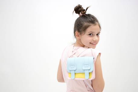 Sac bandoulière tamara le petit cartable Rose & bleu 2 - vertbaudet enfant 