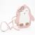Sac bandoulière litchi bébé pingouin Rose 1 - vertbaudet enfant 