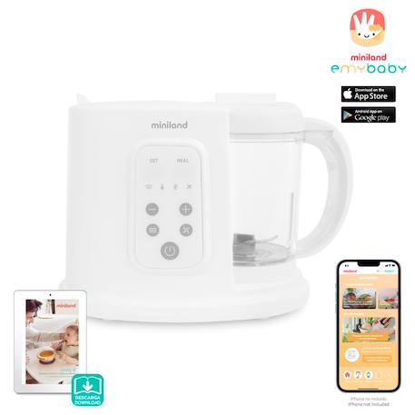 Robot de cuisine pour bébés multifonction 6 en 1 Blanc 1 - vertbaudet enfant 