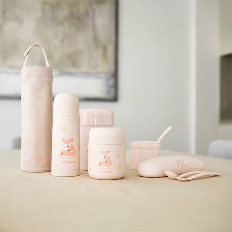Set de couverts enfant valencia Blanc+Bleu+Rose 15 - vertbaudet enfant 