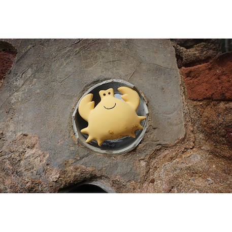 Crabe en caoutchouc naturel Jaune 2 - vertbaudet enfant 