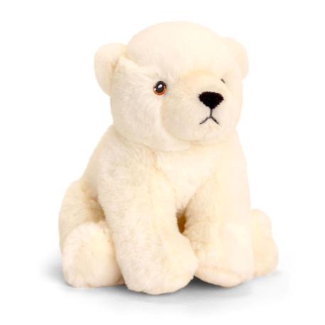 Peluche ours polaire 18cm 100% recyclée Blanc 2 - vertbaudet enfant 